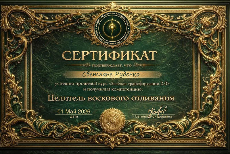 Целитель воскового отливания курс Зелёная трансформация 2